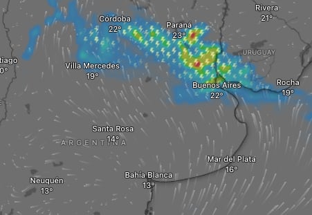 Hay alerta amarilla por tormentas y vientos fuertes para este viernes 3 de abril: las provincias afectadas