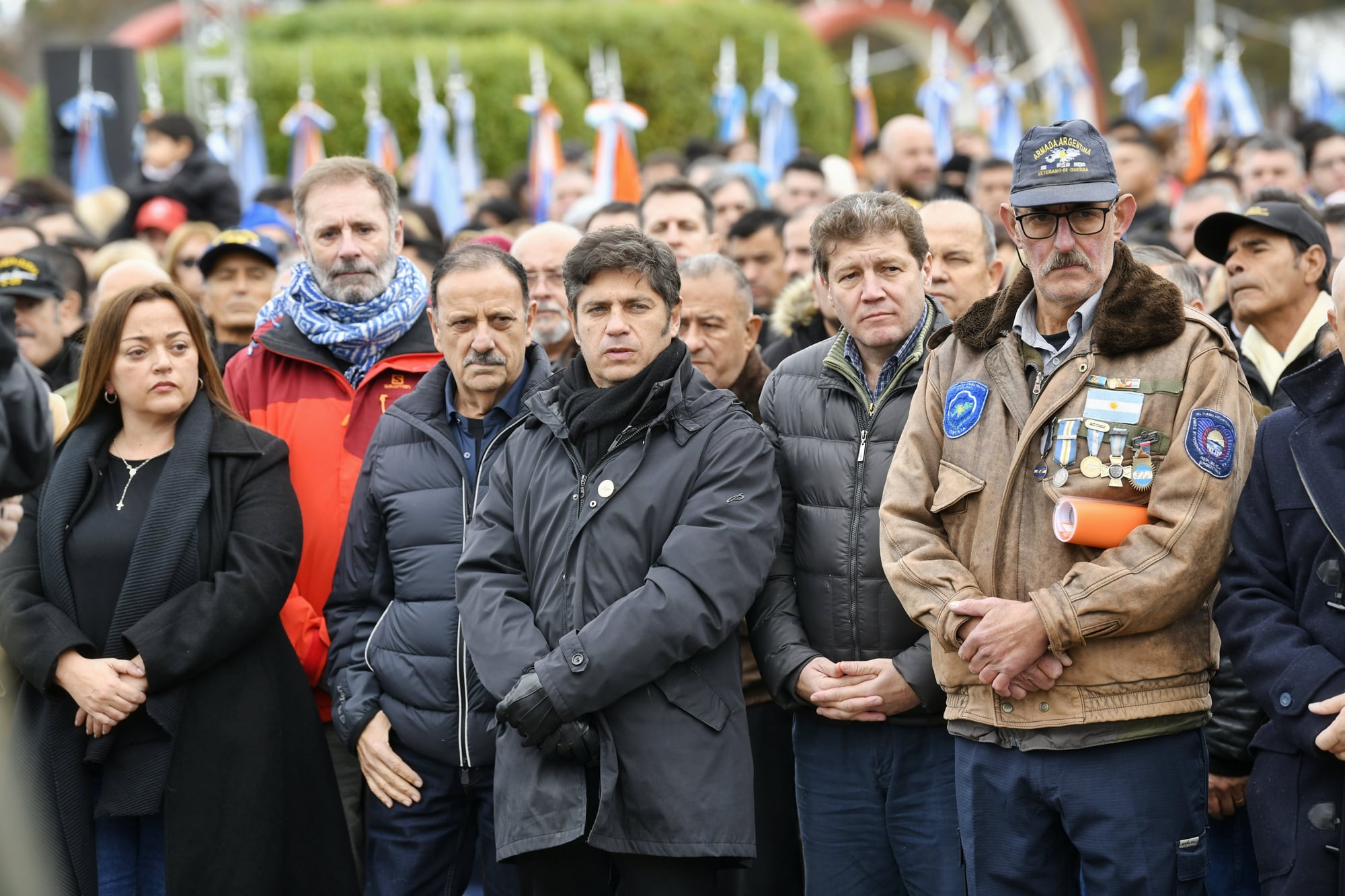 Los gobernadores kirchneristas y los mensajes al PJ dominaron el acto por Malvinas