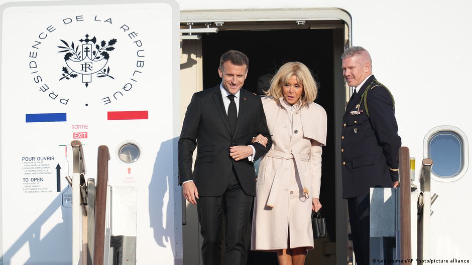 Macron dismisses Trump’s ‘inelegant’ dig about his marriage
