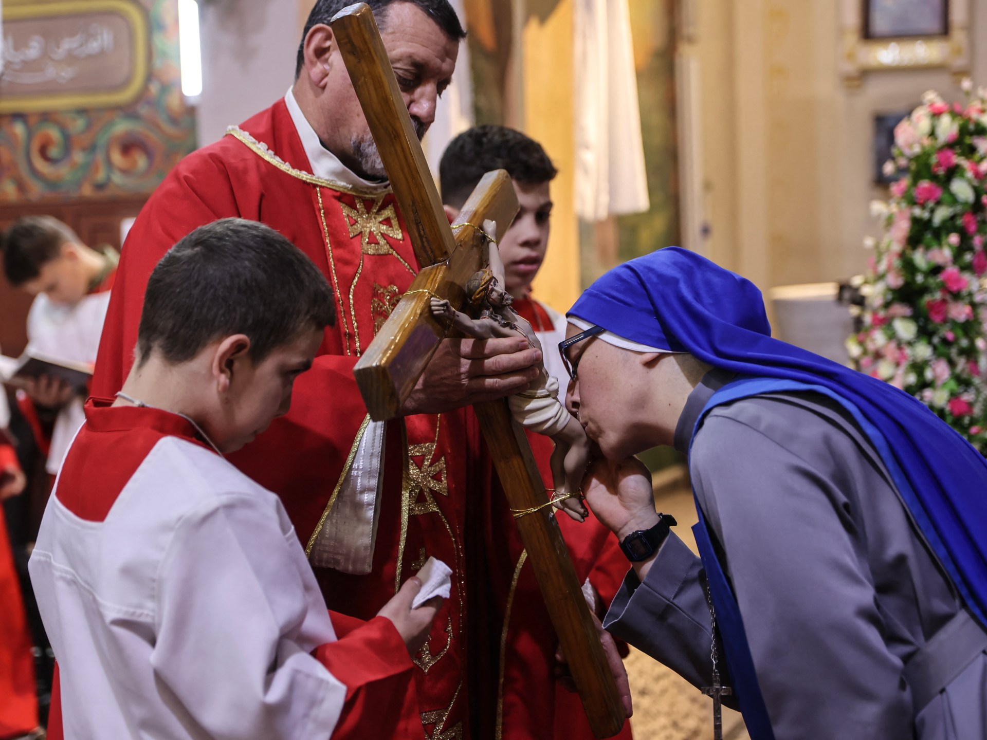 Palestinian Christians in Gaza mark Good Friday