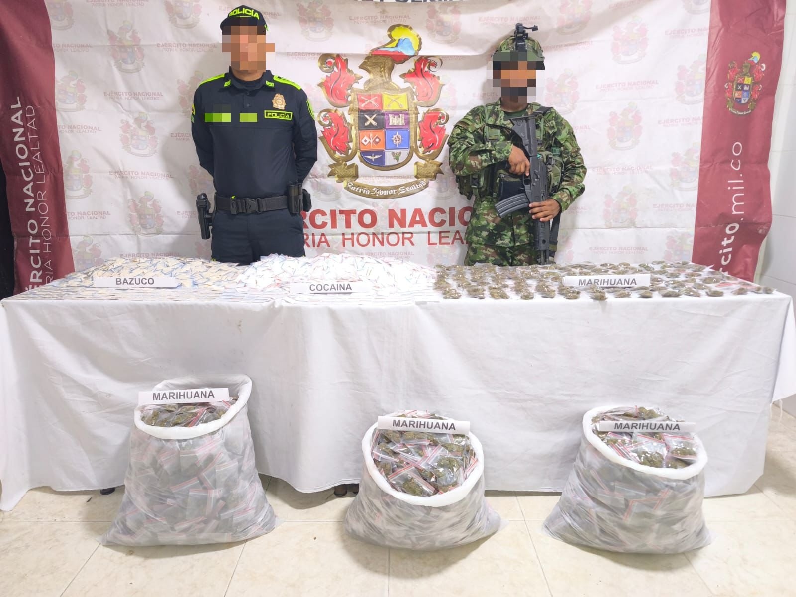 Golpe al microtráfico en Segovia: incautan más de 5.000 dosis de droga que pertenecerían al Clan del Golfo