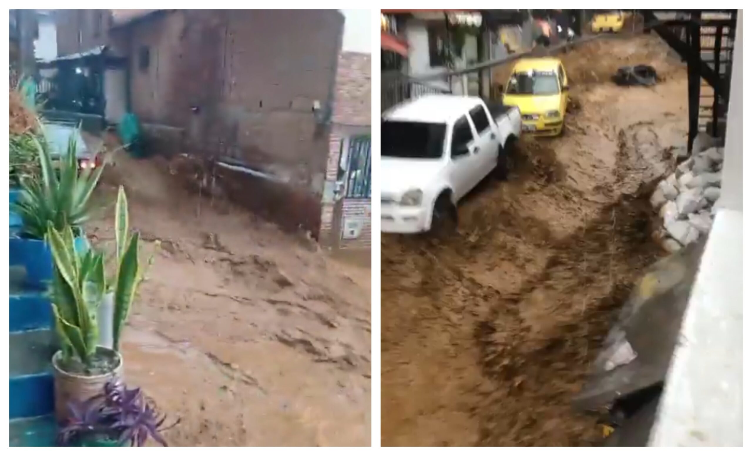 Medellín se inundó: se desbordaron quebradas y hay varias familias afectadas y un menor de edad muerto