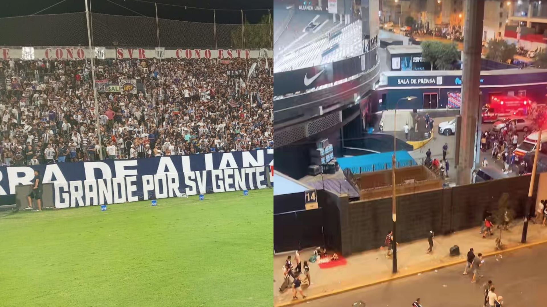 Derrumbe en la tribuna sur del Estadio Matute: 60 personas heridas durante banderazo por clásico entre Universitario y Alianza Lima