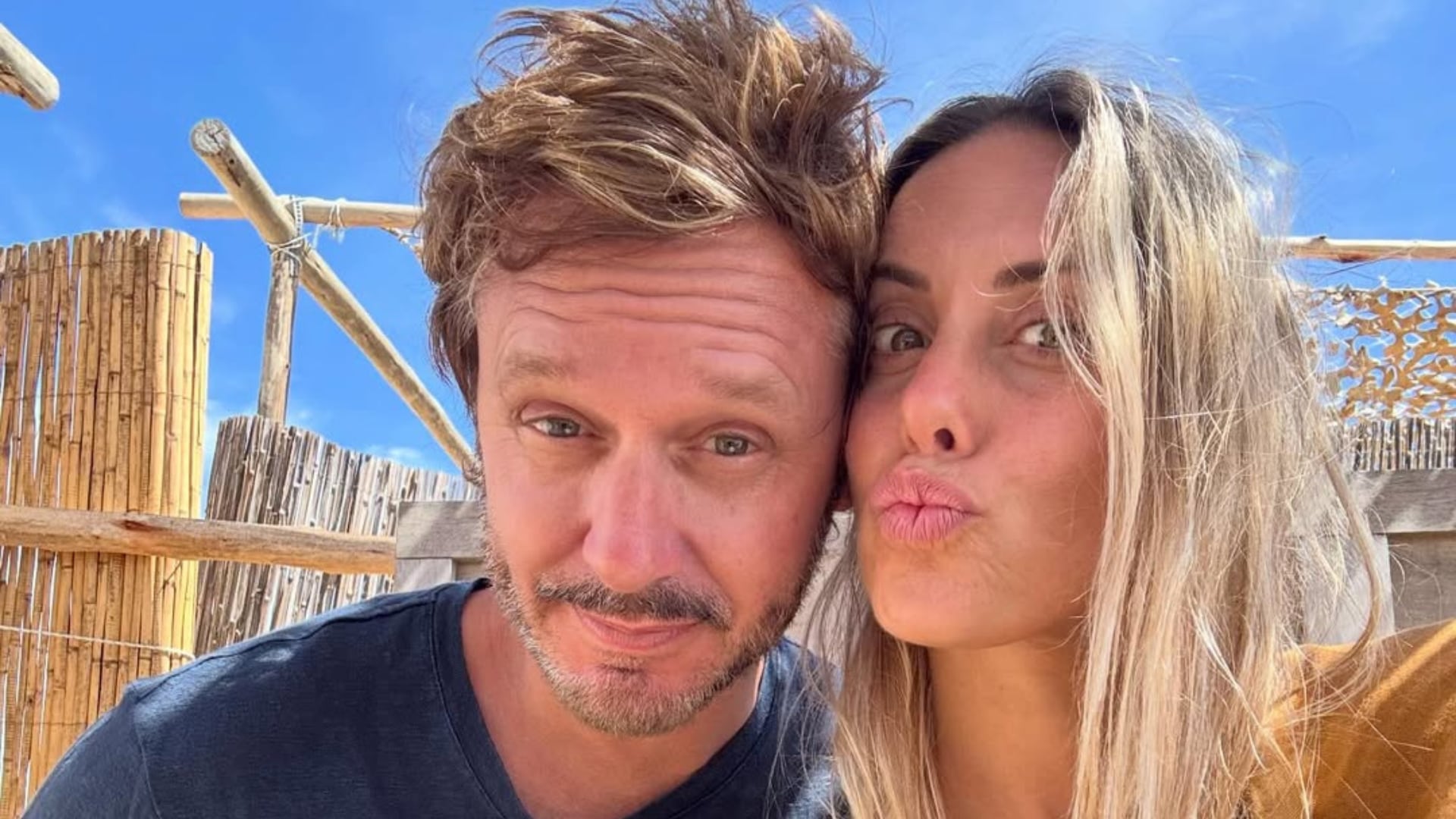 Benjamín Vicuña y Anita Espasandín disfrutaron un fin de semana en el sur junto a su familia