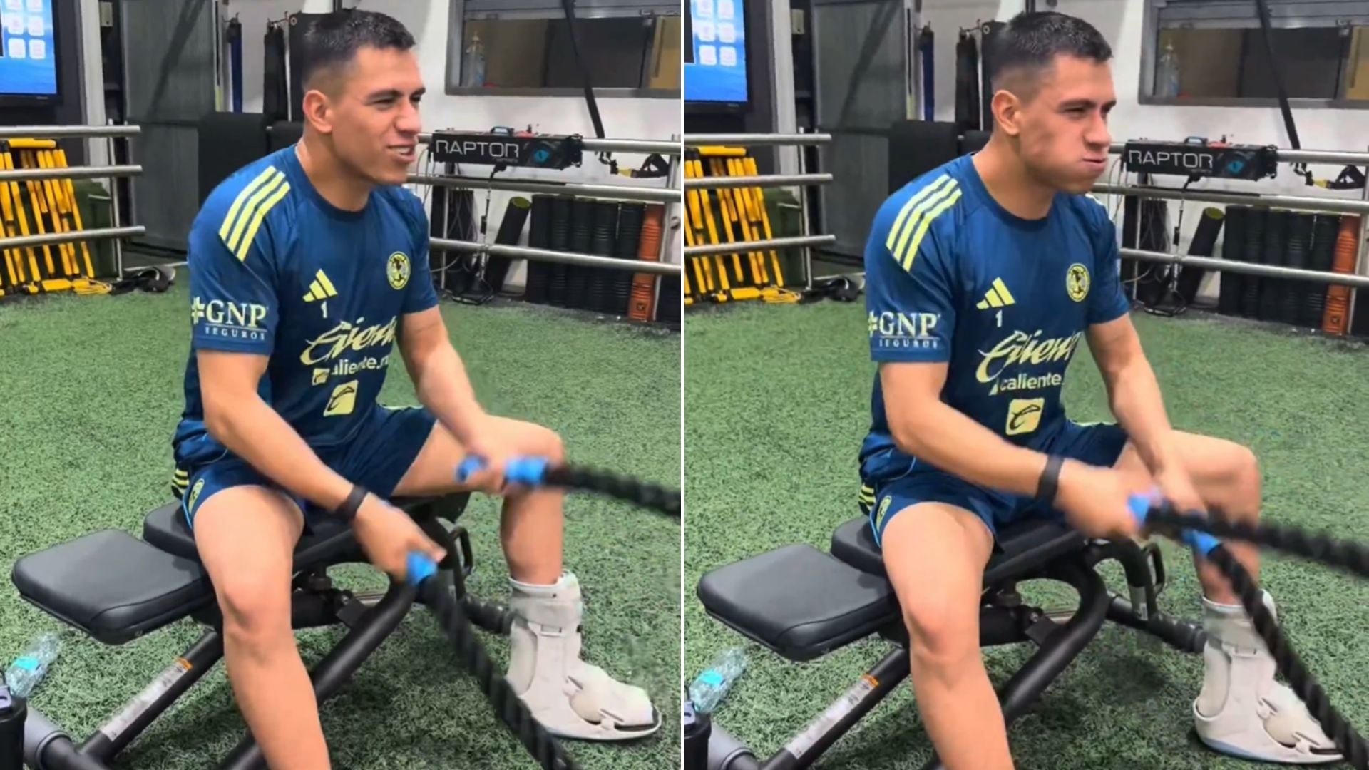 Luis Malagón presume que retomó entrenamientos con el club América tras su operación