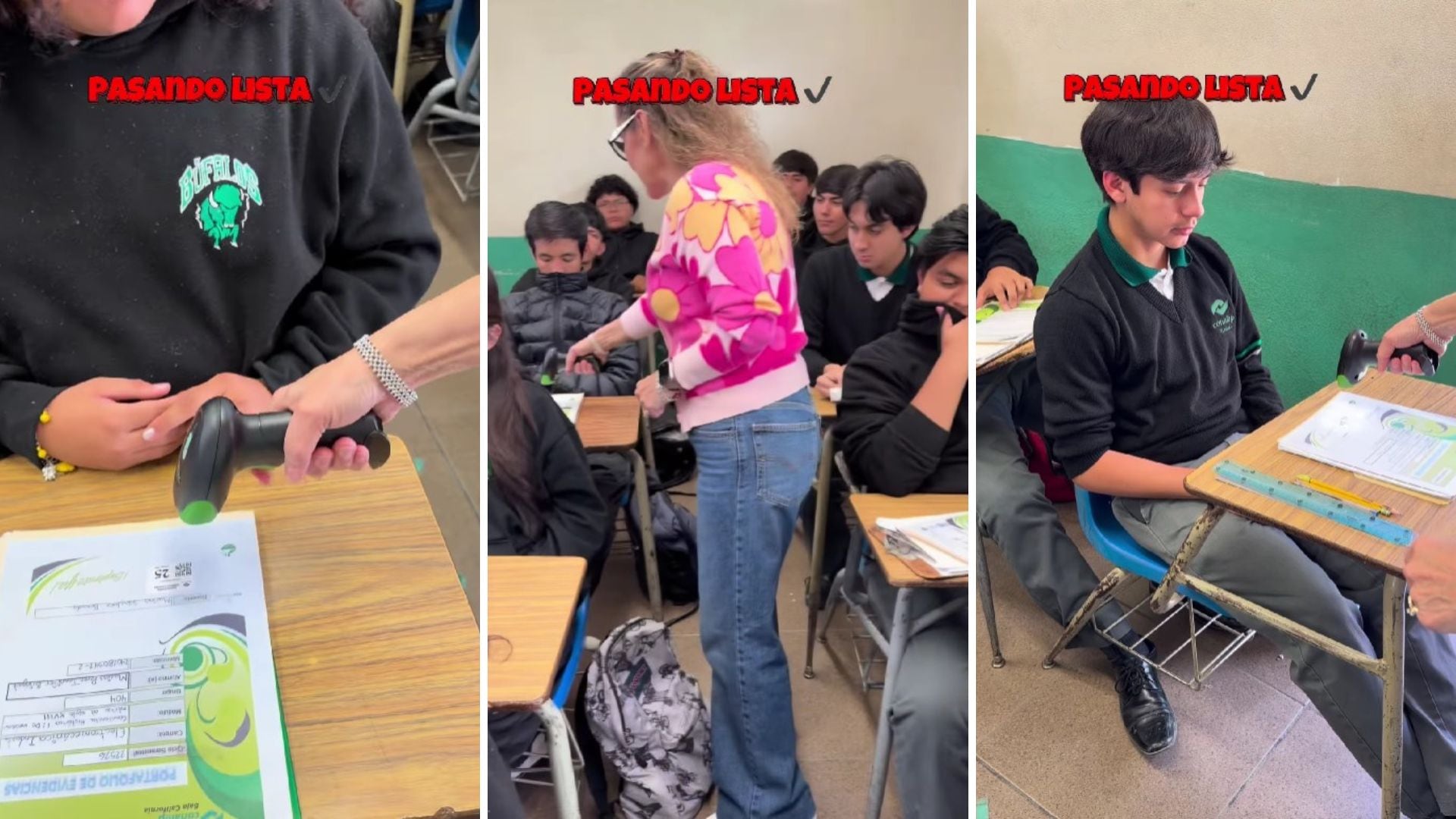 Profesora se vuelve viral en redes al pasar asistencia a sus alumnos con código QR | Video
