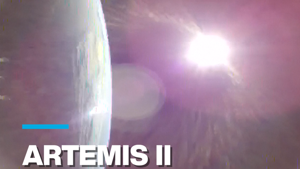 Artemis II: Astronauts send first pictures of Earth as rocket leaves orbit