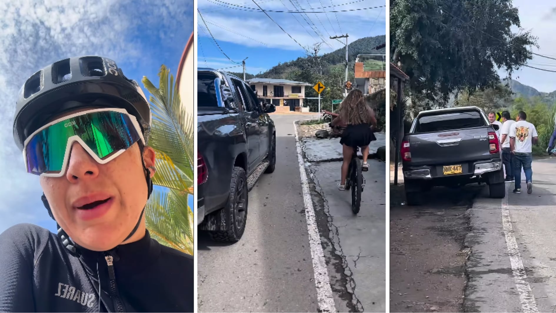 Una ciclista denunció acoso en la vía Fusagasugá-Pasca por parte de hombres a bordo de una camioneta: “Triste que no pase nada”